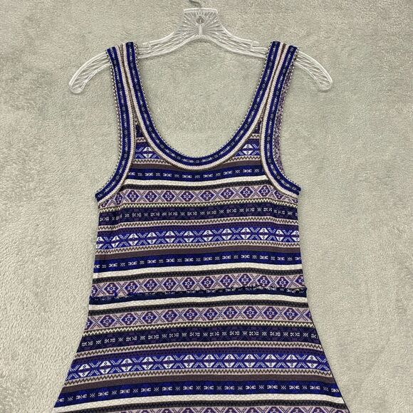 Free People Dress Womens Small Sweater Skater Nordic Fair Isle Tank - Picture 3 of 12